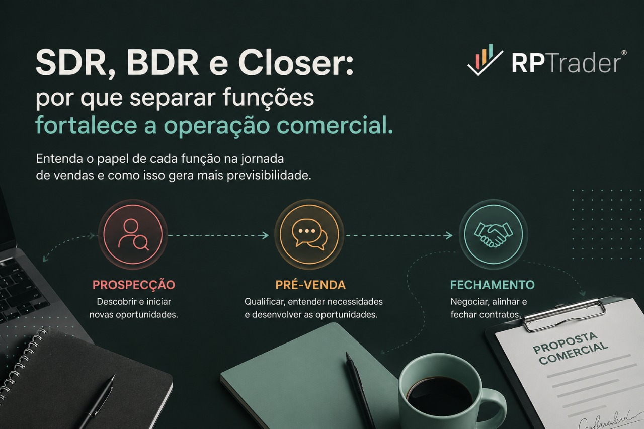 BDR, SDR e Closer: por que separar funções fortalece a operação comercial?